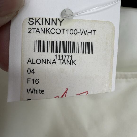 Skinny Shirt Sleeveless Layering Blouse Womens size Small White Slimming NEW - Picture 8 of 14
